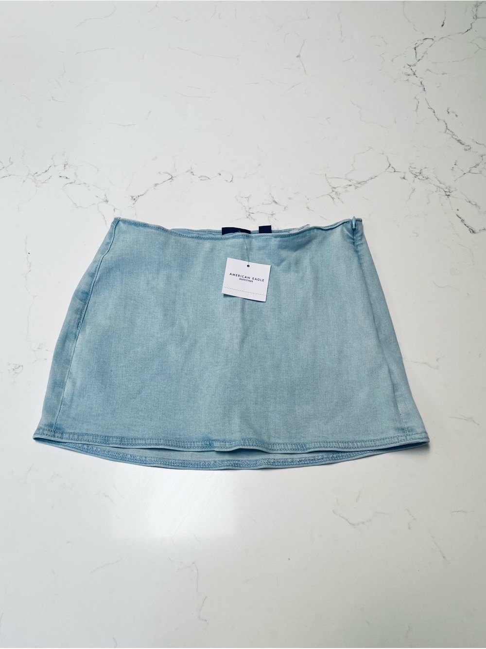 American Eagle NWT Light Blue Denim Mini Skirt